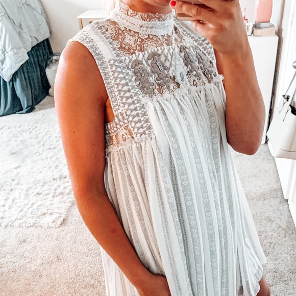 Free People Embroidered Lace Babydoll dress - Picture 3 of 14